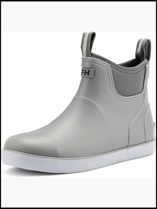 Waterproof Ankle Rain Boots Men Anti-Slip Traction Outdoor Rubber Fishing main image 7